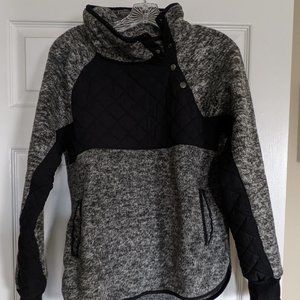 Abercrombie Asymmetrical Snap Up Fleece